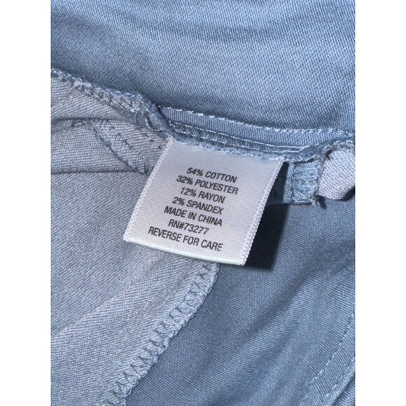 Croft & Barrow Womens Effortless Stretch Pants Blue Size 16 Regular - Picture 2 of 7